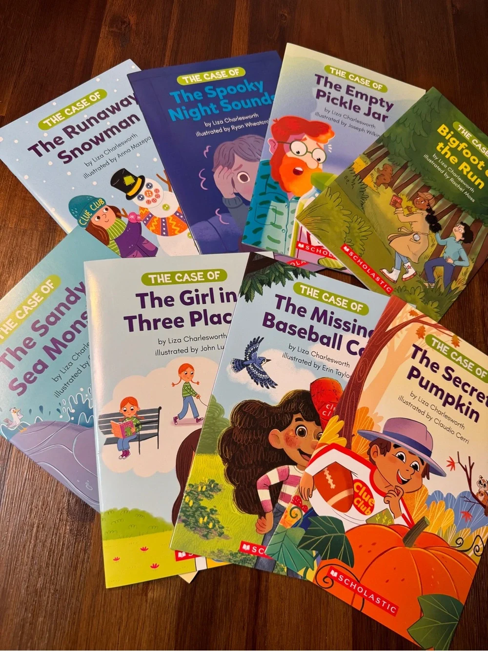 Scholastic Clue Club Decodable Mysteries – Set of 8 Books | Early Readers